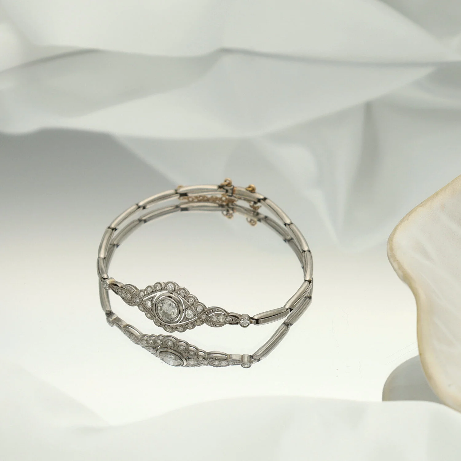 Pulsera Art Déco Platino - Imagen 2