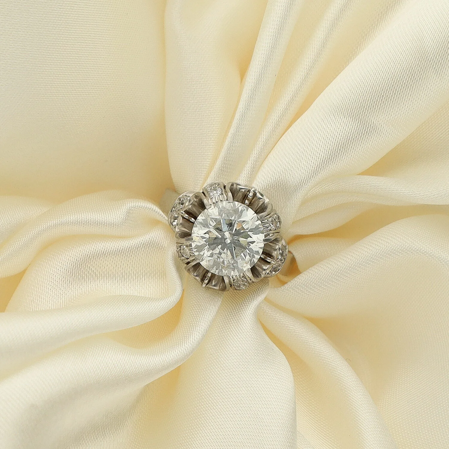 Anillo de Compromiso Platino con Diamante - Imagen 2